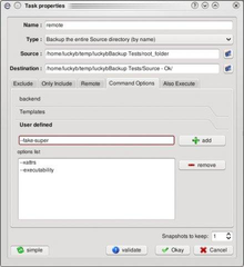 rsync-based GUI data backup utility