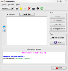 rsync-based GUI data backup utility