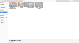 GOG games window