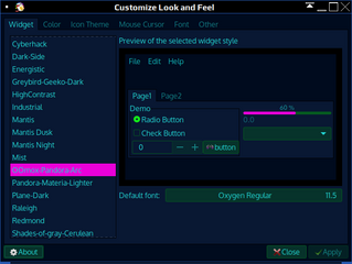LXDE GTK+ theme switcher