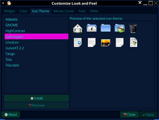 LXDE GTK+ theme switcher
