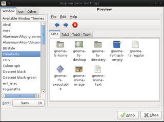 LXDE GTK+ theme switcher