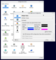LXQt system settings center