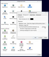 LXQt system settings center