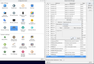 LXQt system settings center