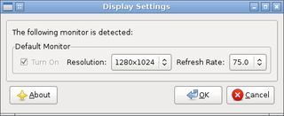LXDE monitor configuration tool