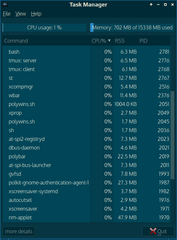 LXDE task manager