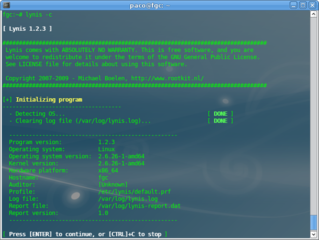 security auditing tool for Unix based systems