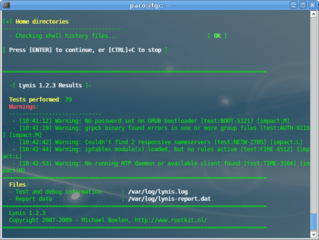 security auditing tool for Unix based systems