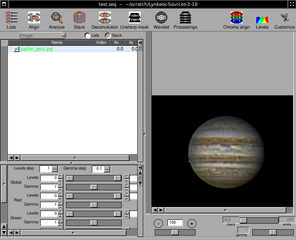 GNUstep app for processing planetary astronomical images