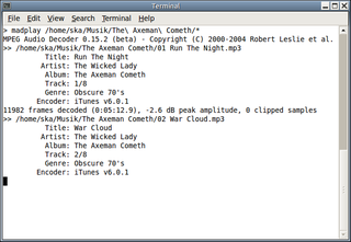 MPEG audio player in fixed point