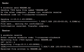 Securely and simply transfer data between computers