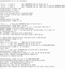 Utility to extract outdated messages from mail folders