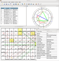 Software for Vedic and western astrology