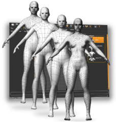 Modelling of 3-Dimensional humanoid characters