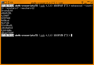 Generate and encrypt passwords