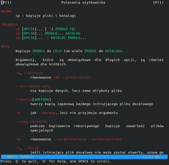 Polish manpages