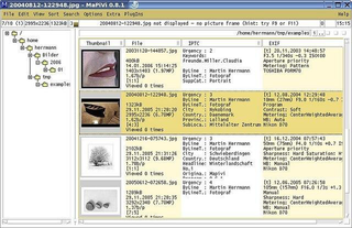 photo viewer and organizer with emphasis on IPTC fields