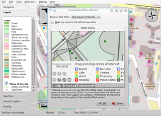 Opening an external map editor