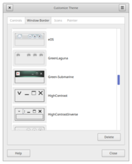 marco can use themes and is compatible to metacity