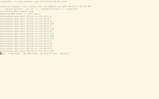 TCP port scanner