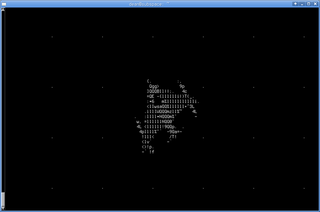 Space ascii war game