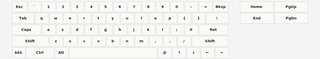 on-screen keyboard