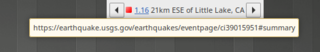 equake applet on a panel