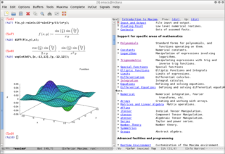 Computer algebra system -- emacs interface