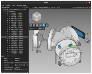 3D CAD viewer and converter based on Qt + OpenCascade