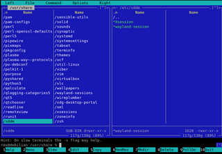 Midnight Commander - a powerful file manager