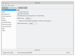 front-end for the Mednafen multi-system emulator