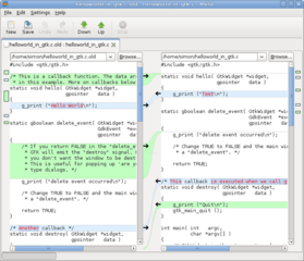 graphical tool to diff and merge files