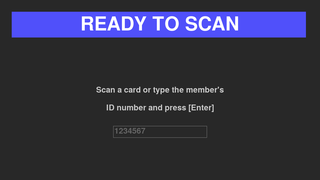 Tool to scan membership cards to establish if they are valid