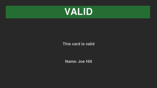Tool to scan membership cards to establish if they are valid