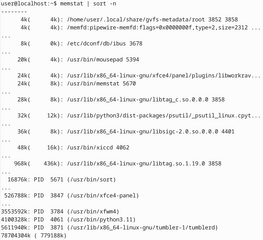 Identify what's using up virtual memory