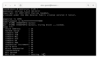 Utility for testing the memory subsystem