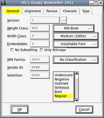 Editor for some TrueType/OpenType font tables