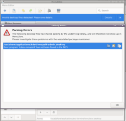 advanced FreeDesktop.org compliant menu editor