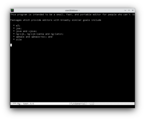 microscopic GNU Emacs-style editor