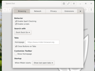 Preferences-Browsing