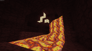 Nether cave with nether mod in Minetest