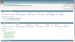 a working web frontend of mini-buildd v1.0.24.