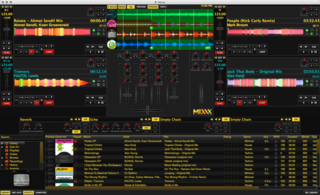 Mixxx 2.0.0 with the LateNight skin.