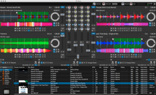 Mixxx 2.0.0 with the Deere skin.