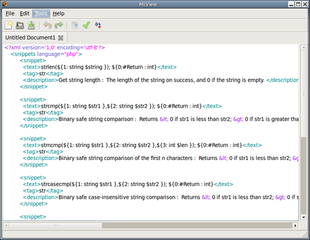 An xml editor for GNOME environment