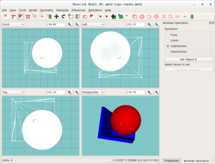 OpenGL based 3D model editor
