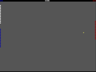 massively multiplayer pong game client (caca version)