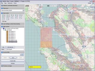 program to create offline atlases for GPS/cell phone applications