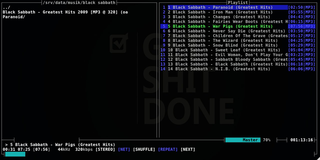 ncurses based console audio player